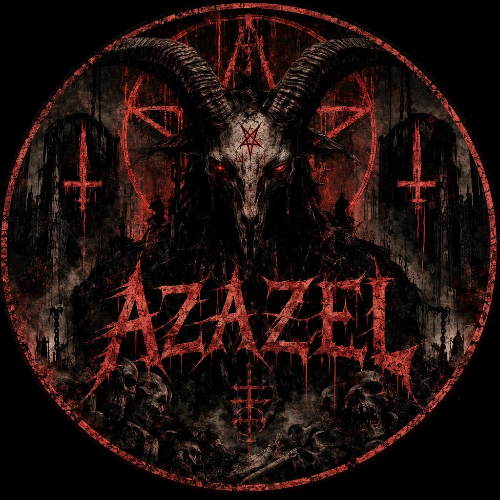Profile picture, scary themed with the name Azazel nGrundge.jpg