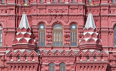Moscow   2025   Details of the facade of the Historical Museum1