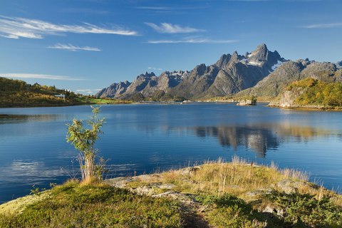 From Tennfjorden towards Raftsundet, Hinnøya, Norway, 2015 September   2