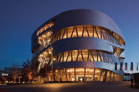 Mercedes Benz Museum 201312 08 blue hour